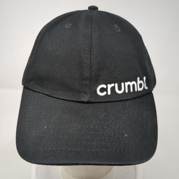 Crumbl Slideback Baseball Cap Black One Size Adjustable 6 Panel Vented Holes - Picture 2 of 8